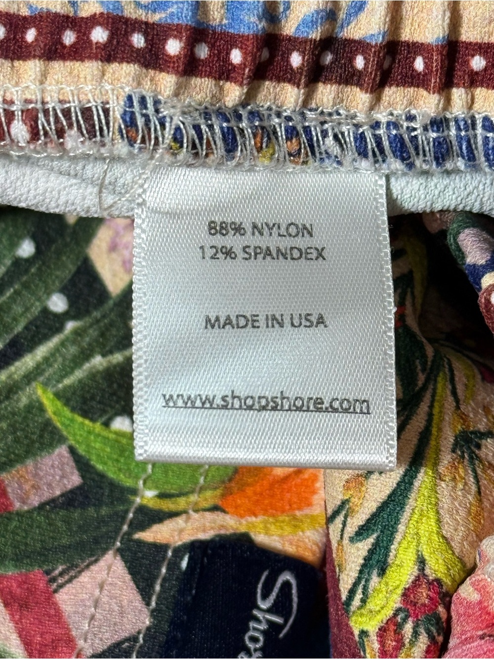 Shore Tropical Toucan Floral Beach Board Shorts Women’s XXL USA - Picture 7 of 8